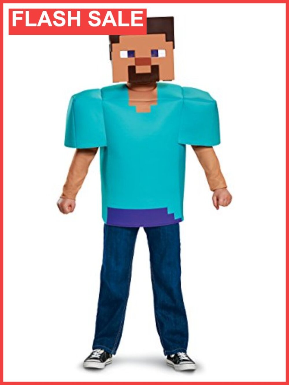 Disguise Minecraft Steve Classic Costume Boys Large 10-12